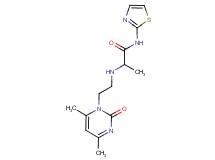 2-{[2-(4,6-dimethyl-2-oxopyrimidin-1(2H)-yl)ethyl]amino}-N-1,3-thiazol-2-ylpropanamide