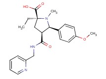 (2S*,4S*,5R*)-2-ethyl-5-(4-methoxyphenyl)-1-methyl-4-{[(pyridin-2-ylmethyl)amino]carbonyl}pyrrolidine-2-carboxylic acid