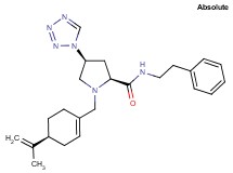 (4S)-1-{[(4S)-4-isopropenyl-1-cyclohexen-1-yl]methyl}-N-(2-phenylethyl)-4-(1H-tetrazol-1-yl)-L-prolinamide