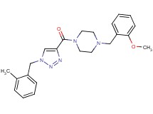 1-(2-methoxybenzyl)-4-{[1-(2-methylbenzyl)-1H-1,2,3-triazol-4-yl]carbonyl}piperazine