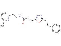N-[2-(6-methyl-2-pyridinyl)ethyl]-3-[5-(2-phenylethyl)-1,3,4-oxadiazol-2-yl]propanamide