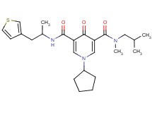 1-cyclopentyl-N-isobutyl-N-methyl-N'-[1-methyl-2-(3-thienyl)ethyl]-4-oxo-1,4-dihydro-3,5-pyridinedicarboxamide