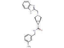 (1R*,5S*,6r)-3-(1H-benzimidazol-2-ylmethyl)-N-(3-methylbenzyl)-3-azabicyclo[3.1.0]hexane-6-carboxamide