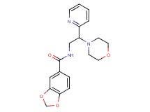 N-(2-morpholin-4-yl-2-pyridin-2-ylethyl)-1,3-benzodioxole-5-carboxamide