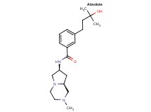 3-(3-hydroxy-3-methylbutyl)-N-[(7S,8aS)-2-methyloctahydropyrrolo[1,2-a]pyrazin-7-yl]benzamide