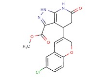 methyl 4-(6-chloro-2H-chromen-3-yl)-6-oxo-4,5,6,7-tetrahydro-1H-pyrazolo[3,4-b]pyridine-3-carboxylate