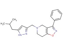 5-[(5-isobutyl-1H-pyrazol-3-yl)methyl]-3-phenyl-4,5,6,7-tetrahydroisoxazolo[4,5-c]pyridine