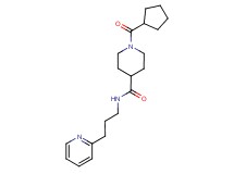 1-(cyclopentylcarbonyl)-N-[3-(2-pyridinyl)propyl]-4-piperidinecarboxamide