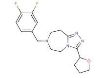 7-(3,4-difluorobenzyl)-3-(tetrahydro-2-furanyl)-6,7,8,9-tetrahydro-5H-[1,2,4]triazolo[4,3-d][1,4]diazepine