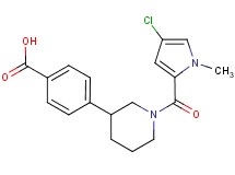 4-{1-[(4-chloro-1-methyl-1H-pyrrol-2-yl)carbonyl]piperidin-3-yl}benzoic acid