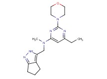 6-ethyl-N-methyl-2-morpholin-4-yl-N-(2,4,5,6-tetrahydrocyclopenta[c]pyrazol-3-ylmethyl)pyrimidin-4-amine
