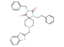 8-(1,3-benzothiazol-2-ylmethyl)-3-benzyl-1-(2-phenylethyl)-1,3,8-triazaspiro[4.5]decane-2,4-dione