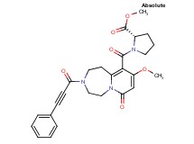 methyl 1-{[9-methoxy-7-oxo-3-(3-phenyl-2-propynoyl)-1,2,3,4,5,7-hexahydropyrido[1,2-d][1,4]diazepin-10-yl]carbonyl}-L-prolinate