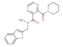 N-(1-benzothien-2-ylmethyl)-N-methyl-3-(1-piperidinylcarbonyl)-2-pyrazinecarboxamide