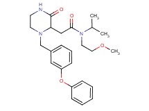 N-isopropyl-N-(2-methoxyethyl)-2-[3-oxo-1-(3-phenoxybenzyl)-2-piperazinyl]acetamide