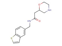 N-(1-benzothien-5-ylmethyl)-2-morpholin-2-ylacetamide