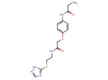 N-[4-(2-oxo-2-{[2-(1H-1,2,4-triazol-5-ylthio)ethyl]amino}ethoxy)phenyl]propanamide