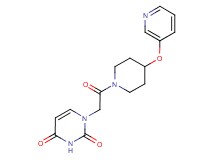 1-{2-oxo-2-[4-(pyridin-3-yloxy)piperidin-1-yl]ethyl}pyrimidine-2,4(1H,3H)-dione