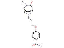 4-{3-[(1S*,5R*)-6-methyl-7-oxo-3,6-diazabicyclo[3.2.2]non-3-yl]propoxy}benzamide