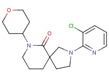 2-(3-chloropyridin-2-yl)-7-(tetrahydro-2H-pyran-4-yl)-2,7-diazaspiro[4.5]decan-6-one