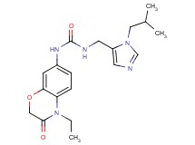 N-(4-ethyl-3-oxo-3,4-dihydro-2H-1,4-benzoxazin-7-yl)-N'-[(1-isobutyl-1H-imidazol-5-yl)methyl]urea