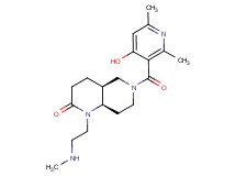 rel-(4aS,8aR)-6-[(4-hydroxy-2,6-dimethyl-3-pyridinyl)carbonyl]-1-[2-(methylamino)ethyl]octahydro-1,6-naphthyridin-2(1H)-one