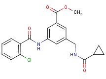 methyl 3-[(2-chlorobenzoyl)amino]-5-{[(cyclopropylcarbonyl)amino]methyl}benzoate