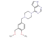 4-{4-[4-methoxy-3-(methoxymethyl)benzyl]piperazin-1-yl}-7H-pyrrolo[2,3-d]pyrimidine