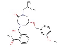 4-(2-acetylbenzoyl)-1-isobutyl-6-[(3-methoxybenzyl)oxy]-1,4-diazepan-2-one