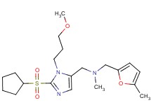 1-[2-(cyclopentylsulfonyl)-1-(3-methoxypropyl)-1H-imidazol-5-yl]-N-methyl-N-[(5-methyl-2-furyl)methyl]methanamine