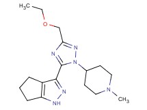 3-[3-(ethoxymethyl)-1-(1-methylpiperidin-4-yl)-1H-1,2,4-triazol-5-yl]-1,4,5,6-tetrahydrocyclopenta[c]pyrazole