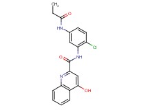 N-[2-chloro-5-(propionylamino)phenyl]-4-hydroxy-2-quinolinecarboxamide