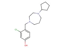 3-chloro-4-[(4-cyclopentyl-1,4-diazepan-1-yl)methyl]phenol