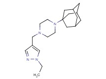 1-(1-adamantyl)-4-[(1-ethyl-1H-pyrazol-4-yl)methyl]piperazine