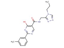 4-hydroxy-2-(3-methylphenyl)-N-[(4-propyl-4H-1,2,4-triazol-3-yl)methyl]pyrimidine-5-carboxamide