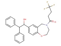 2,2-diphenyl-1-[4-(4,4,4-trifluorobutanoyl)-2,3,4,5-tetrahydro-1,4-benzoxazepin-7-yl]ethanol
