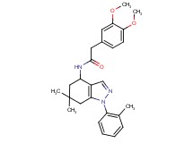 2-(3,4-dimethoxyphenyl)-N-[6,6-dimethyl-1-(2-methylphenyl)-4,5,6,7-tetrahydro-1H-indazol-4-yl]acetamide
