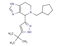 4-(5-tert-butyl-1H-pyrazol-3-yl)-5-(cyclopentylmethyl)-4,5,6,7-tetrahydro-1H-imidazo[4,5-c]pyridine