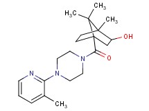 1,7,7-trimethyl-4-{[4-(3-methyl-2-pyridinyl)-1-piperazinyl]carbonyl}bicyclo[2.2.1]heptan-2-ol trifluoroacetate (salt)