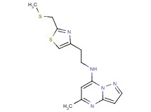 5-methyl-N-(2-{2-[(methylthio)methyl]-1,3-thiazol-4-yl}ethyl)pyrazolo[1,5-a]pyrimidin-7-amine