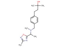 2-methyl-4-[4-({methyl[1-(3-methyl-1,2,4-oxadiazol-5-yl)ethyl]amino}methyl)phenyl]-2-butanol