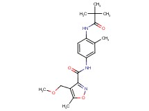 N-{4-[(2,2-dimethylpropanoyl)amino]-3-methylphenyl}-4-(methoxymethyl)-5-methylisoxazole-3-carboxamide