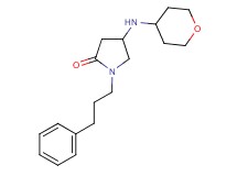 1-(3-phenylpropyl)-4-(tetrahydro-2H-pyran-4-ylamino)-2-pyrrolidinone