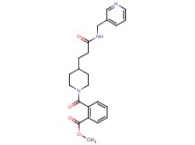 methyl 2-[(4-{3-oxo-3-[(3-pyridinylmethyl)amino]propyl}-1-piperidinyl)carbonyl]benzoate