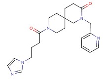 9-[4-(1H-imidazol-1-yl)butanoyl]-2-(pyridin-2-ylmethyl)-2,9-diazaspiro[5.5]undecan-3-one
