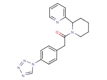 2-(1-{[4-(1H-tetrazol-1-yl)phenyl]acetyl}-2-piperidinyl)pyridine