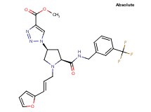 methyl 1-[(3S,5S)-1-[(2E)-3-(2-furyl)-2-propen-1-yl]-5-({[3-(trifluoromethyl)benzyl]amino}carbonyl)-3-pyrrolidinyl]-1H-1,2,3-triazole-4-carboxylate