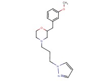 2-(3-methoxybenzyl)-4-[3-(1H-pyrazol-1-yl)propyl]morpholine