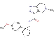N-{[1-(4-methoxyphenyl)cyclopentyl]methyl}-5-methyl-4,5,6,7-tetrahydro-1H-pyrazolo[4,3-c]pyridine-3-carboxamide