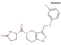 (5S)-5-({3-[(3-chlorophenoxy)methyl]-1,4,6,7-tetrahydro-5H-pyrazolo[4,3-c]pyridin-5-yl}carbonyl)pyrrolidin-2-one